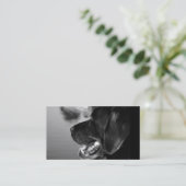 BLACK LABRADOR - Sjabloon voor visitekaartjes (Staand voorkant)