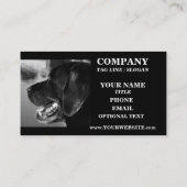 BLACK LABRADOR - Sjabloon voor visitekaartjes (Achterkant)