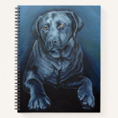 Black Labrador Sketchpad English Retriever Book Notitieboek (Voorkant)