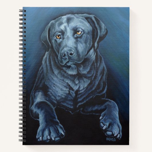 Black Labrador Sketchpad English Retriever Book Notitieboek (Voorkant)