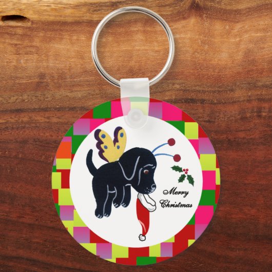 Black Labrador Sleutelhangers (Voorkant)