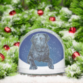 Black Labrador Snow Globe Custom Dog Snow Globe Sneeuwbol (Kerstmis)