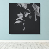 Black Labrador Soulful Eyes Canvas Afdruk (Insitu (Houten vloer))