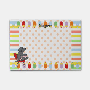 Black Labrador Student 1 Post-it® Notes