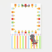 Black Labrador Student 3 Post-it® Notes (Voorkant)