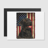 Black Labrador T Shirt Gift USA Flag Lab Owner Duc (Voorkant / Achterkant)