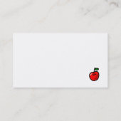 Black Labrador & Teacher's Heart Cartoon Visitekaartje (Achterkant)