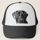 Black Labrador Trucker Pet (Voorkant)