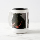 Black Labrador Two Toned Mok (Voorkant links)