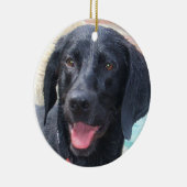 Black Labrador-versiering Keramisch Ornament (Rechts)