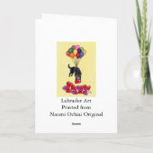 Black Labrador verzamelen LIEFDE Kaart (Achterkant)