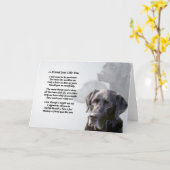 Black Labrador Vriendschapsgedicht Kaart (Gele Bloem)