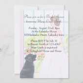 Black Labrador Vrijgezellenfeest Kaart (Achterkant)