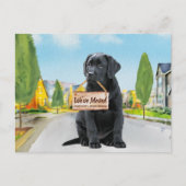 Black Labrador We hebben Cute Dog Moving Aankondigingskaart (Voorkant)