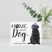 Black Labrador We hebben Dog Moving Aankondigingskaart (Staand voorkant)