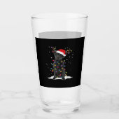Black Labrador Xmas Dog Christmas Tree Light Class Glas (Voorkant)