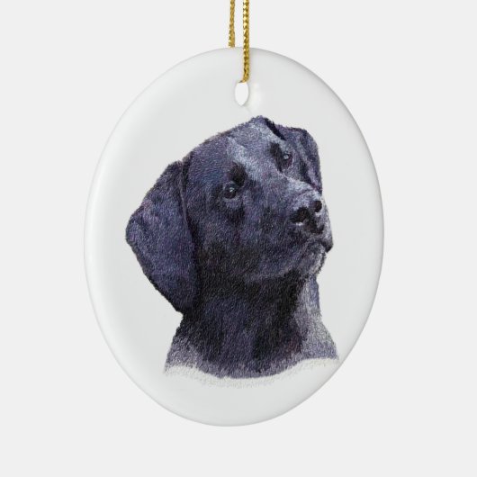 Black Labradore Retreiver Ornament (Rechts)