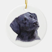 Black Labradore Retreiver Ornament (Voorkant)
