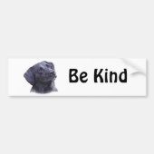 Black Labradore Retriever Bumpersticker (Voorkant)