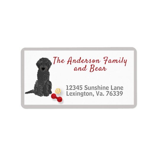 Black Labraedle Toys Home Return Label (Voorkant)