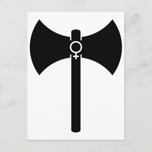 Black Labrys Briefkaart (Voorkant)