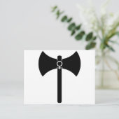 Black Labrys Briefkaart (Staand voorkant)