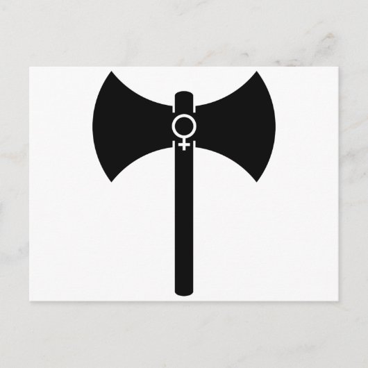 Black Labrys Briefkaart (Voorkant)