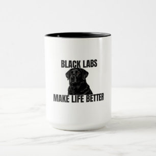 Black Labs maken het leven beter – Black Lab Coffe Mok