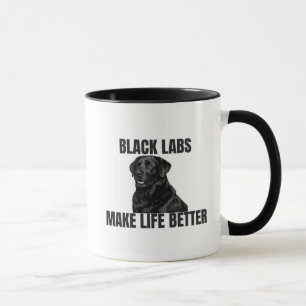 Black Labs maken het leven beter – koffiemok Mok