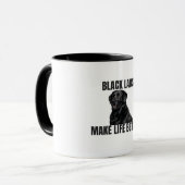 Black Labs maken het leven beter – Vriendelijke Bl Mok (Voorkant links)