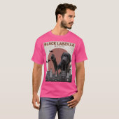 Black Labzilla - Giant Labrador Retriever Lab Dog T-shirt (Voorkant volledig)