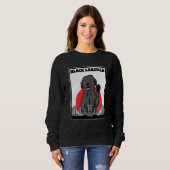 Black Labzilla Lab Labrador Retriever Dogs Trendy Trui (Voorkant volledig)