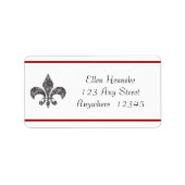 Black Lace 1 Fleur De Lis Etiket (Voorkant)