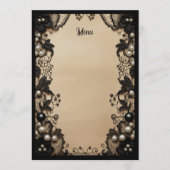Black Lace and Pearls Menu (Voorkant)