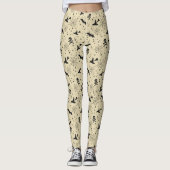 Black Lace Bat Witch Petten Schedels Neutraal Hall Leggings (Voorkant)