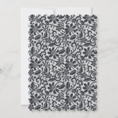 Black Lace Bow Ze bindt het knoop Vrijgezellenfees Kaart (Achterkant)