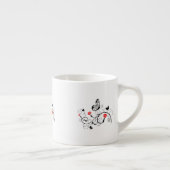 Black Lace Butterflies 4 Espresso Kop (Rechts)