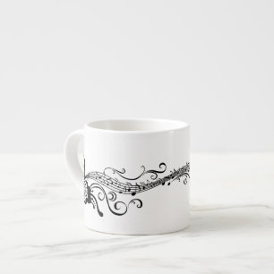 Black Lace Butterflies 6 Musical Espresso Kop