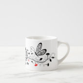 Black Lace Butterflies 7 Espresso Kop (Rechts)