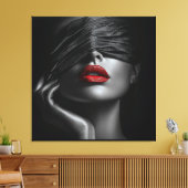 Black Lace Canvas Afdruk (Insitu (Woonkamer))