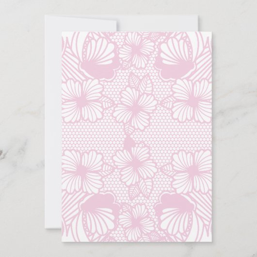 Black Lace Corset Bridal Lingerie Shower Kaart (Achterkant)