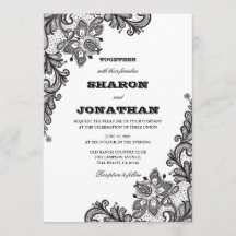 Black  Lace Elegant Wedding