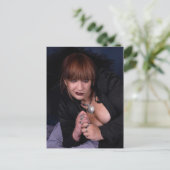 Black Lace Gothic Briefkaart (Staand voorkant)