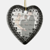 Black Lace Heart Ornament (Rechts)