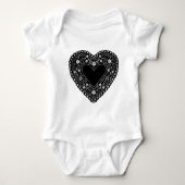 Black Lace Heart Romper (Voorkant)