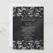 Black Lace Invitation Kaart (Voorkant)