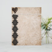 Black Lace Letterhead (Staand voorkant)