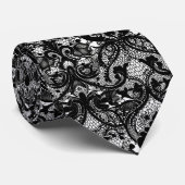 Black Lace Look Stropdas (Opgerold)