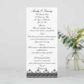Black Lace Menu Kaart (Staand voorkant)