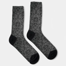 Black Lace Mode Designer Texture Sokken